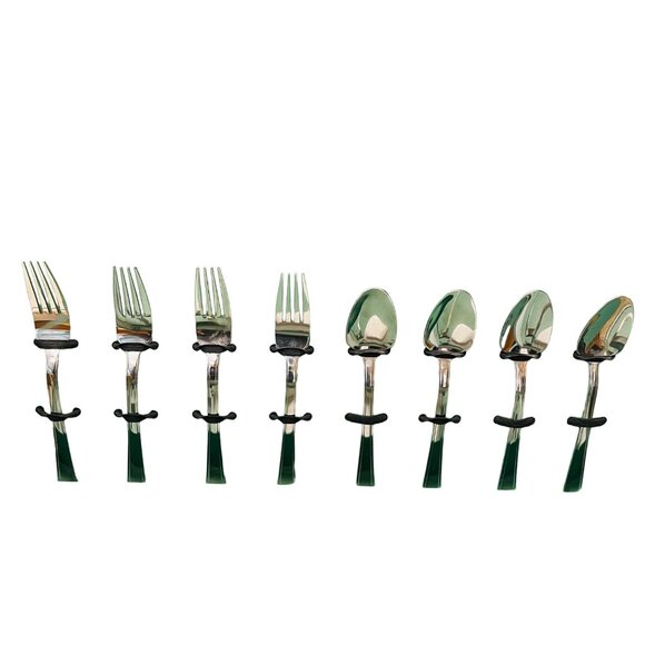 Stainless Steel Fork & Spoon Set 8 Pieces Elegant & Durable Flatware - Picture 7 of 7